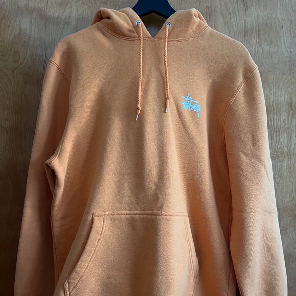 Stüssy Unisex Orange Hoodie Sweater - Picture 3 of 6